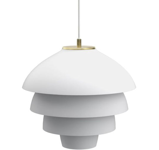 VALENCIA PENDEL Ø42 MAT HVID/MESSING