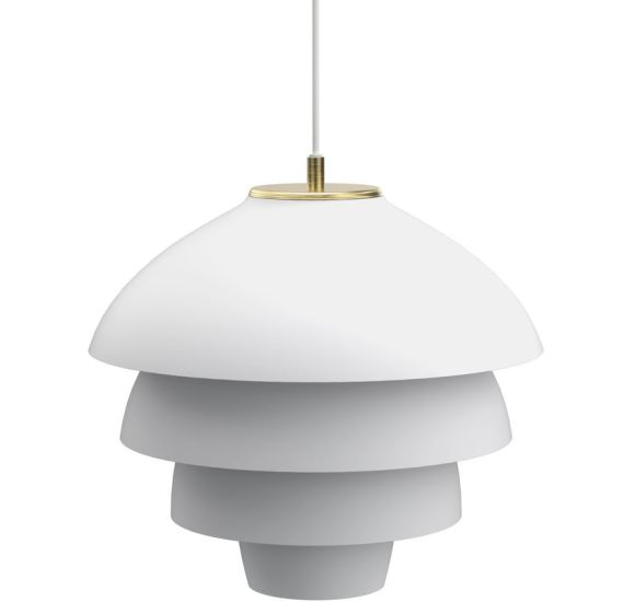 VALENCIA PENDEL Ø42 MAT HVID/MESSING