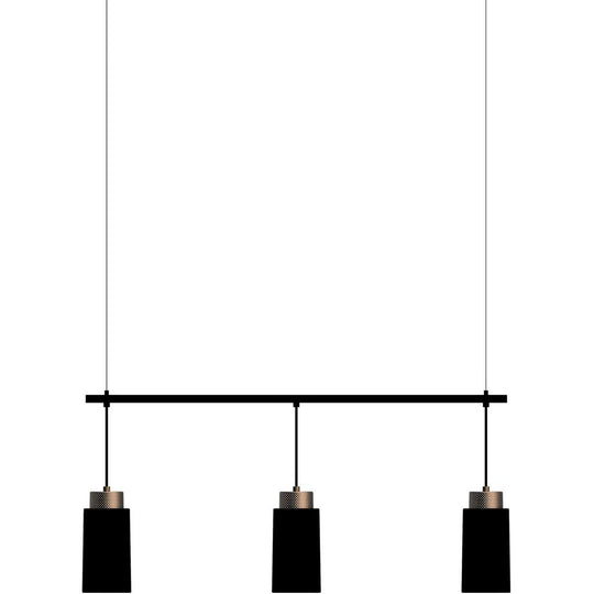 Edge Pendel Mat Sort/bronze Trio