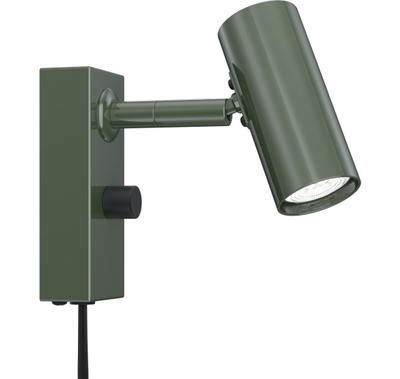 CATO VÆGLAMPE DÆMPBAR MAT SKØVGRØN/SORT