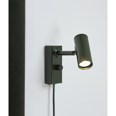 CATO VÆGLAMPE DÆMPBAR MAT SKØVGRØN/SORT