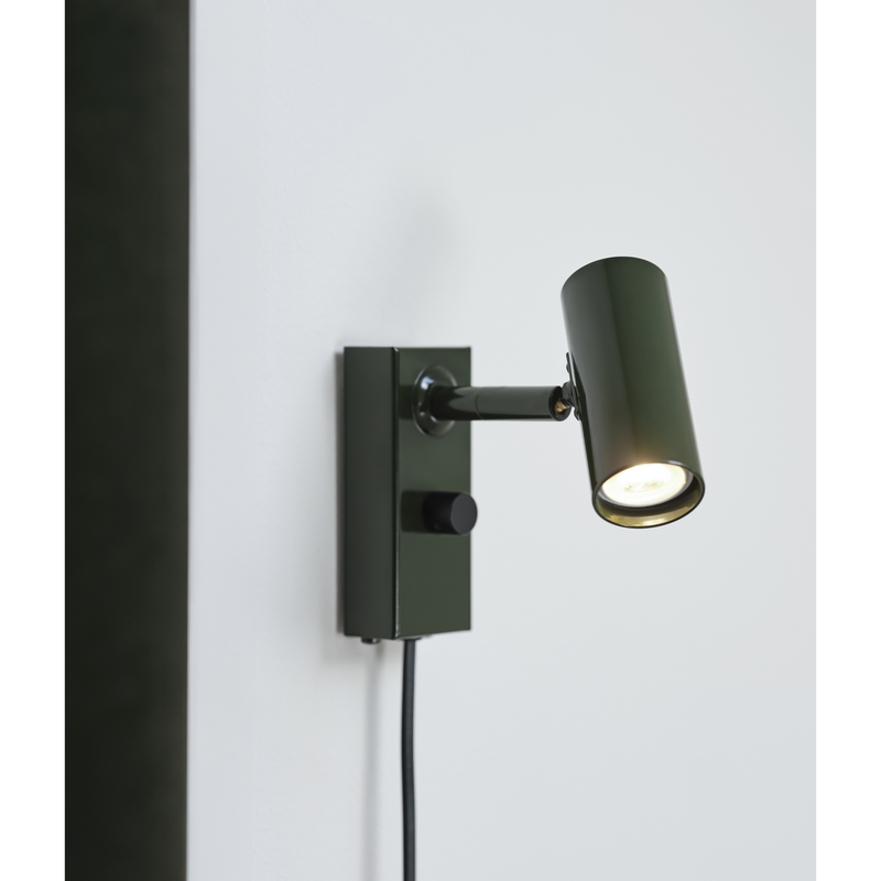 CATO VÆGLAMPE DÆMPBAR MAT SKØVGRØN/SORT