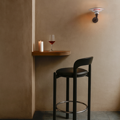 Belid Diablo væglampe sort / blank rød | Designer lys | Lampeagenten