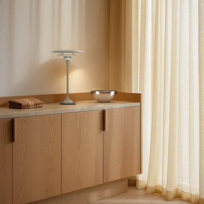 Belid Diablo Ø30 bordlampe soft greige | Designer bordlampe | Lampeagenten