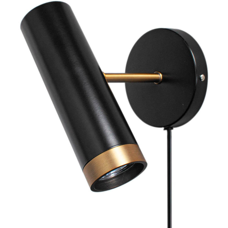 PULS VÆGLAMPE MAT SORT GU10