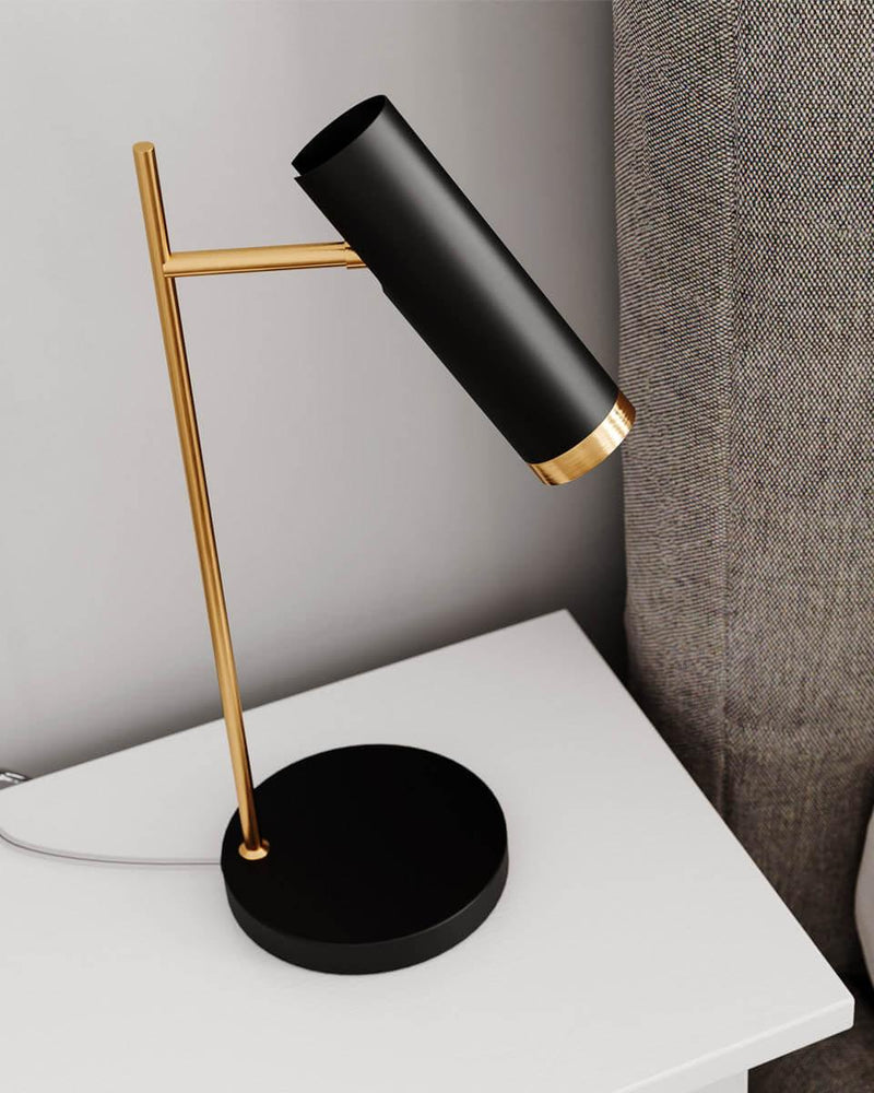 PULS BORDLAMPE MAT SORT GU10 - By Rydens