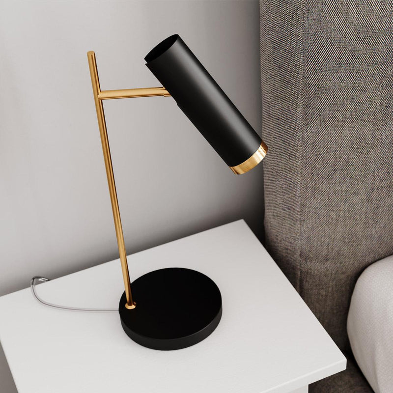 PULS BORDLAMPE MAT SORT GU10 - By Rydens