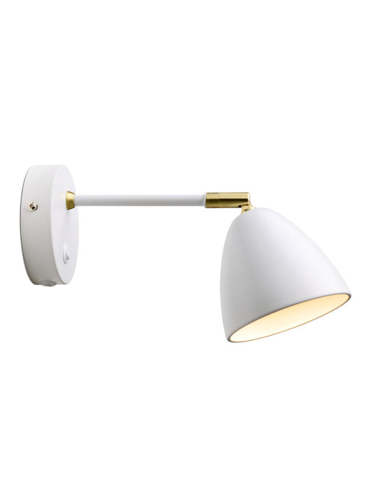 Room Wall Lamp - White Brass