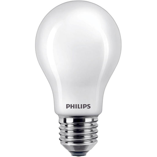 PHILIPS LED E27 8.5W GLAS CLASSIC FROSTED - Lyskilde