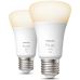 Philips Hue White – 2 stk. E27 Smart LED-pærer i Soft White