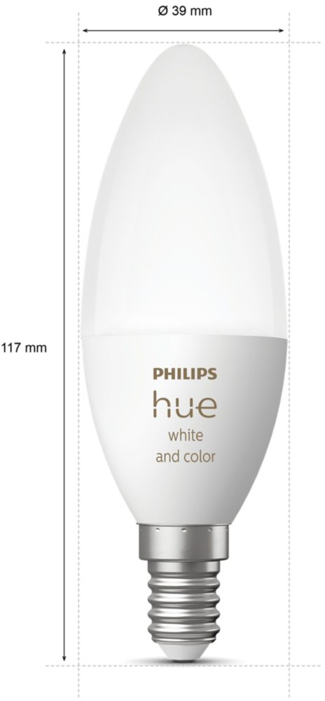 Philips Hue Color E14 Kerte - Lyskilde