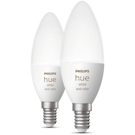 Philips Hue White and Colour Ambiance – E14 Kerter 2-pak