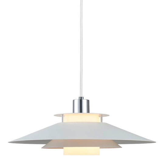 Rivoli Pendel Ø40 - Hvid/Chrom