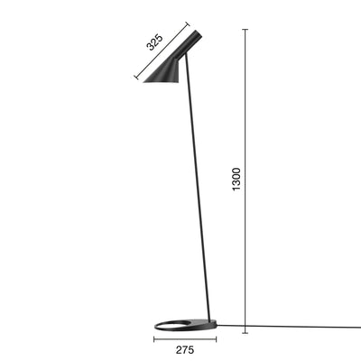 AJ Gulv Sort - Gulvlampe
