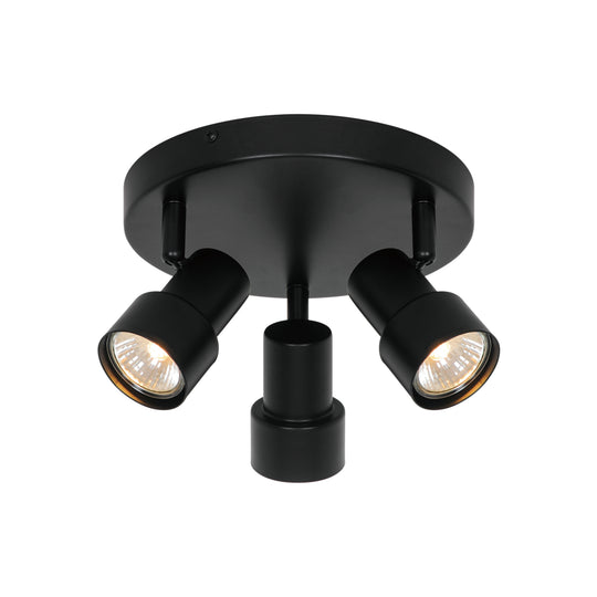 Boston 3-rondel | Loftlampe | Sort