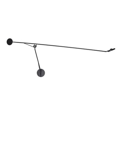 DCW Aaro Wall Lamp LED L 155 cm sort | Designvæglampe | Lampeagenten