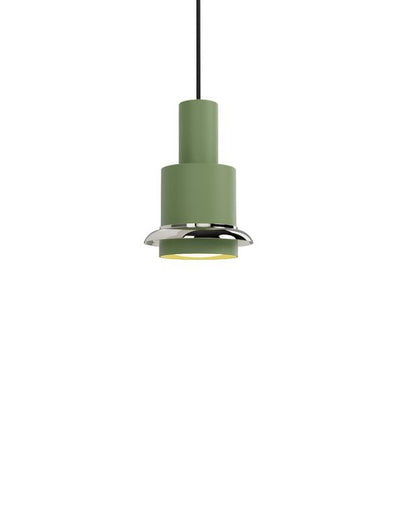 DCW Chaumont Ø15xH22 pendel grøn/nikkel | Designerpendel | Lampeagenten
