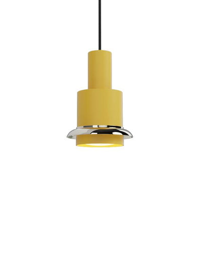DCWéditions Chaumont Pendel Ø19×H28 Yellow/Nickel | Lampeagenten
