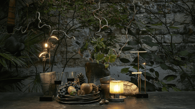 DCWéditions In The Sun 130 Portable Bordlampe Sølv/Sølv | Lampeagenten