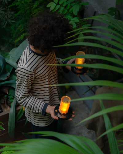 DCWéditions La Lampe Frechin Portable Ø13×16,6 Golden/Black | Lampeagenten