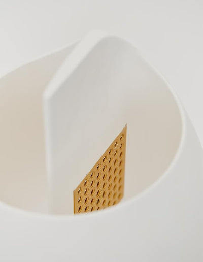 DCWéditions Grande B Bordlampe Gypsum/Aluminium | Lampeagenten