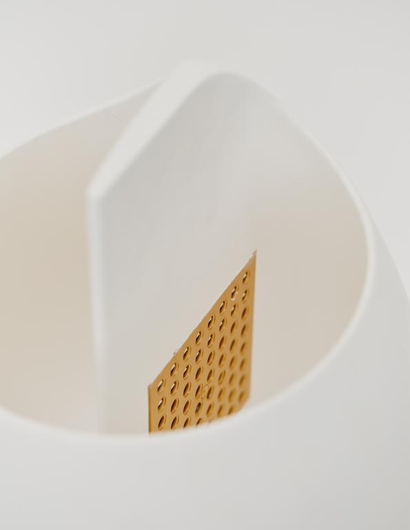 DCWéditions Grande B Bordlampe Gypsum/Aluminium | Lampeagenten