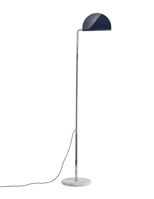 DCWéditions Mezzaluna Gulvlampe – White Marble / Blue