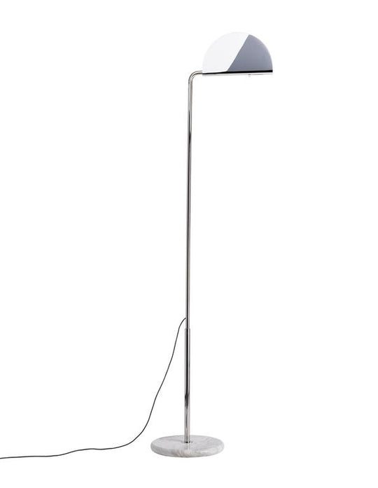 DCWéditions Mezzaluna Gulvlampe – White Marble / Chrome