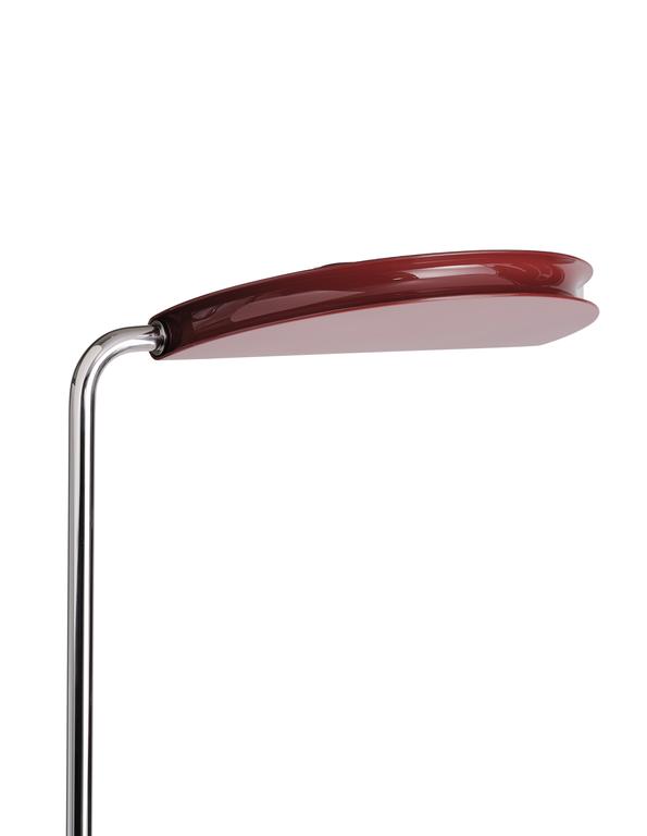 DCWéditions Mezzaluna Gulvlampe – White Marble/Red | Lampeagenten