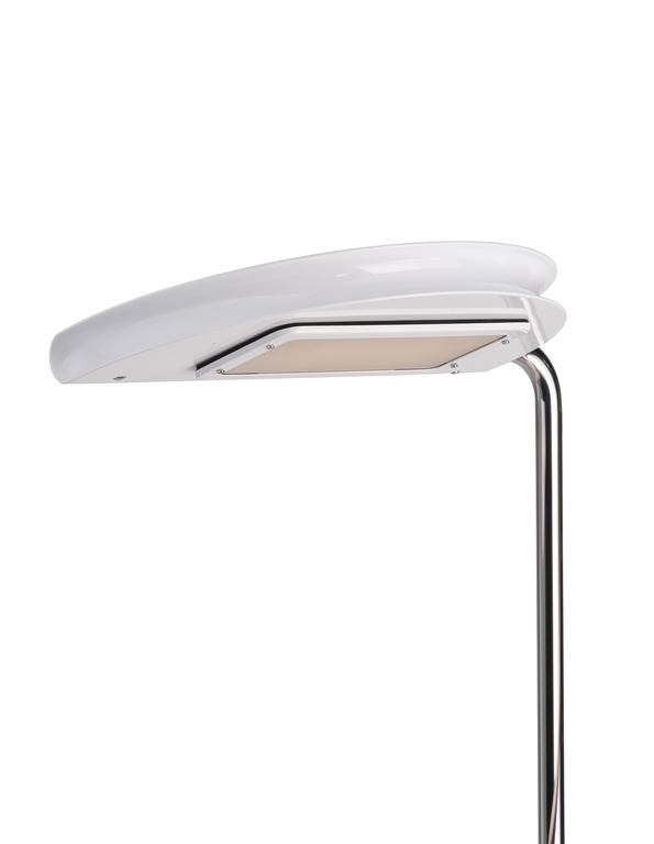 DCWéditions Mezzaluna Gulvlampe – White Marble / White | Lampeagenten