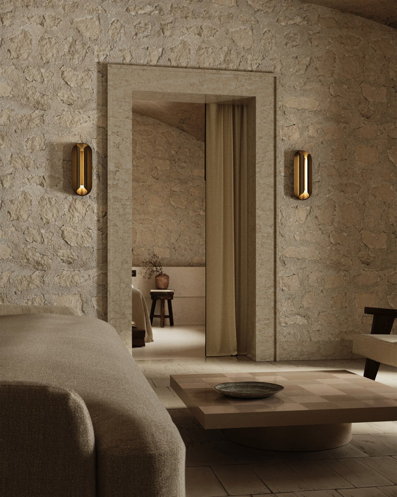 DCWéditions Rosalie Væglampe L40 – Guld