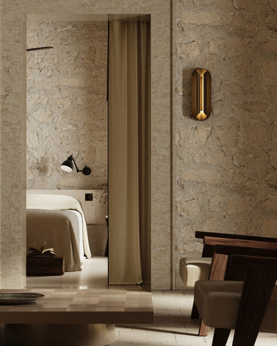 DCWéditions Rosalie Væglampe L40 – Guld