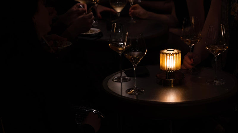 DCWéditions In The Sun 130 Portable Bordlampe – Sølv/Guld | Lampeagenten