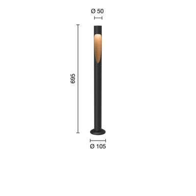 FLINDT GARDEN L LED-DA 27K BLK ANCH _ Louis Poulsen