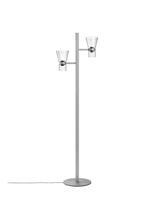 Nocturne Gulvlampe 2 - Cone – Sølv – 2700 K - Flos