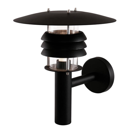 MIKE Udendørs Væglampe Sort – Elegant & Rustbeskyttet Design
