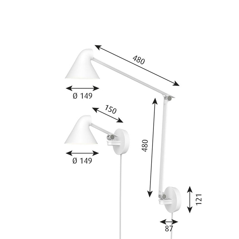 NJP Wall Box Hvid - LOUIS POULSEN