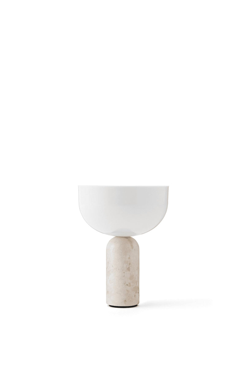 KIZU BORDLAMPE PORTALBE Kunis Breccia Marble w. White Acrylic 21715 - New Works