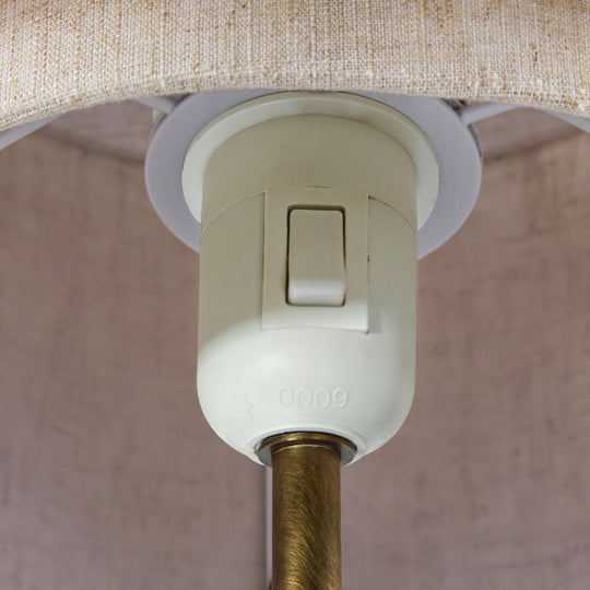 TAKAI BORD E27 BRUN MARMOR/ BEIGE SKÆRM