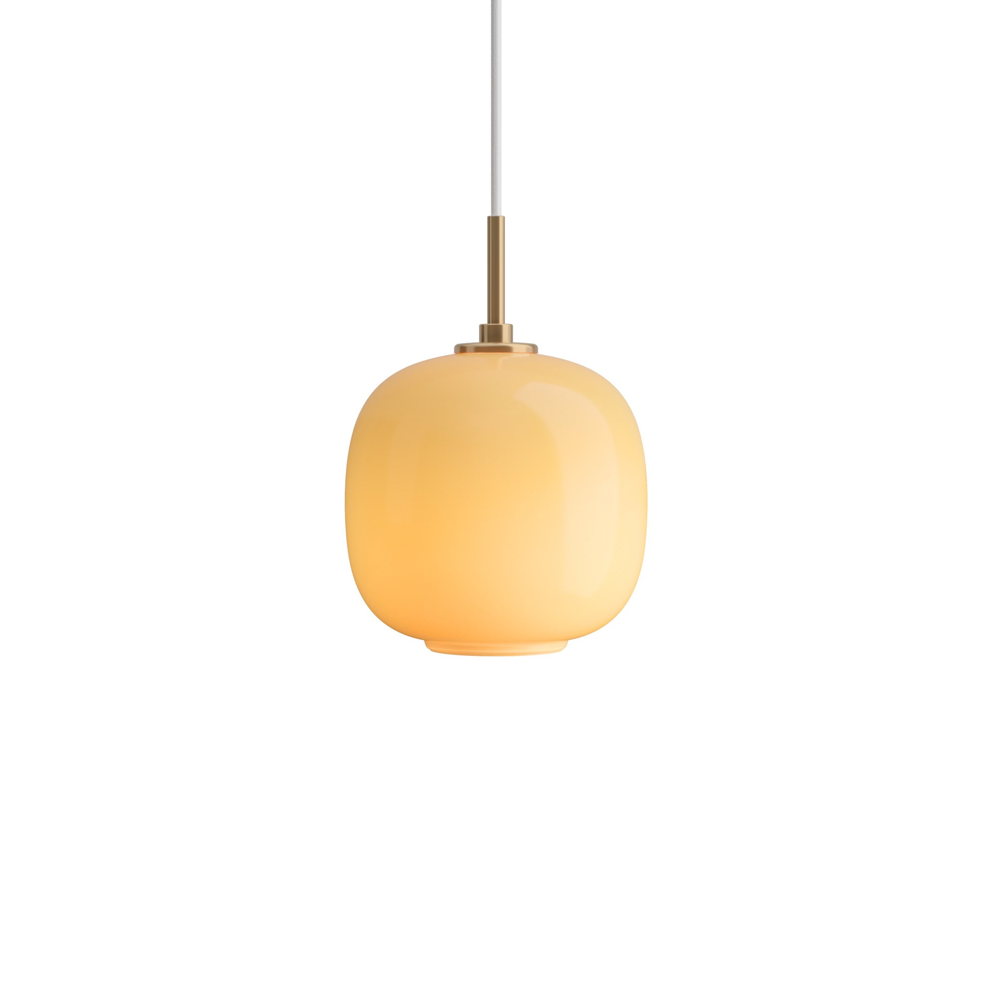 VL45 RADIOHUS - PENDEL Ø175 - GLOSSY AMBER GLAS - LOUIS POULSEN