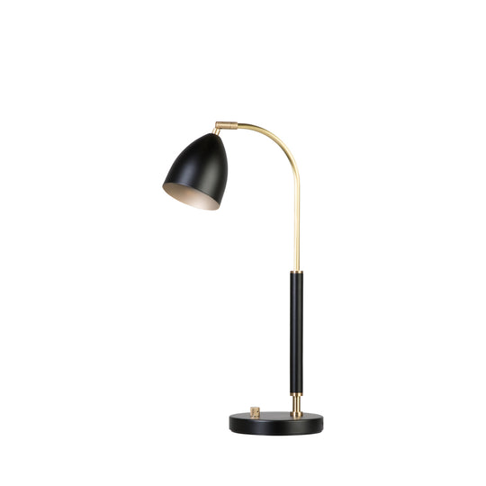 Bordslampa Deluxe svart/mässing