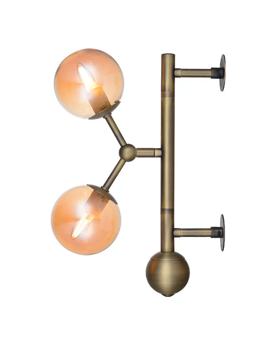 ATOM VÆGLAMPE MESSING