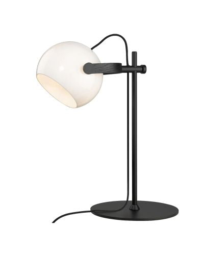 D.C BORDLAMPE OPAL/EG/SORT