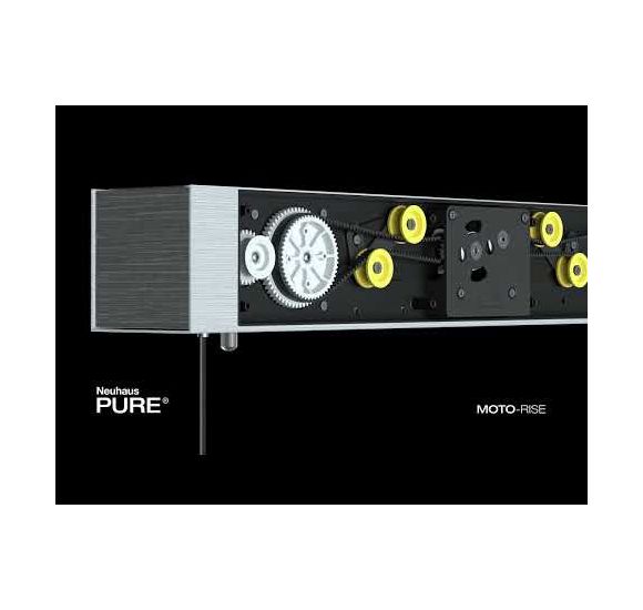 PURE-MOTO-RISE LANGBORDSPENDEL MED MOTOR UDTRÆK OG HEJS 1NATUR TRÆ/SORT LED