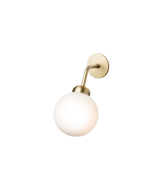 Apiales Væglampe Hardwired Brass/Opal - Nuura