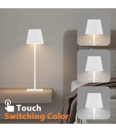 LED bordlampe Inde/ude - Hvid, touch dæmpbar, CCT, IP54 udendørs - Lampeagenten