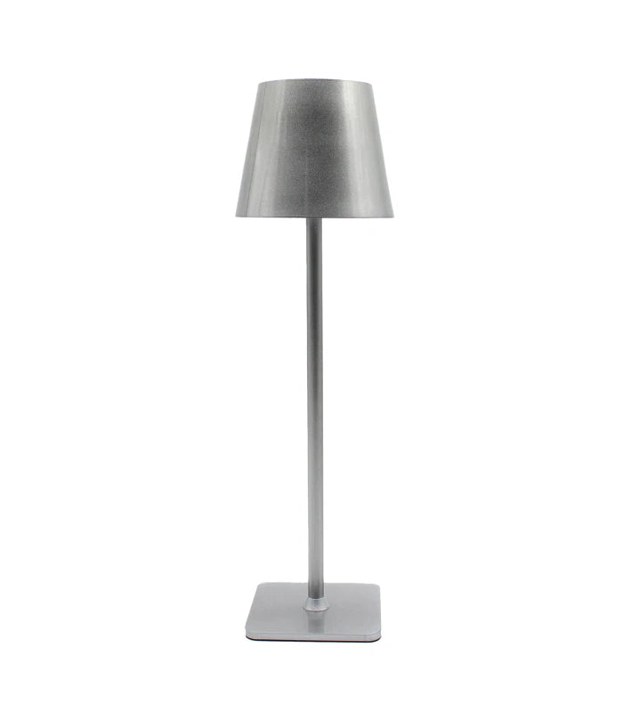 LED bordlampe Inde/ude - Sølv, touch dæmpbar, CCT, IP54 udendørs - Lampeagenten