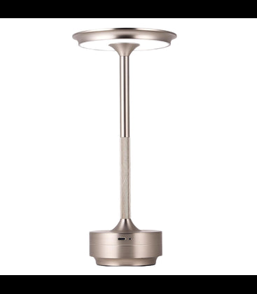 Opladelig LED bordlampe Inde/ude - Silver, touch dæmpbar, CCT, IP54 udendørs - Lampeagenten