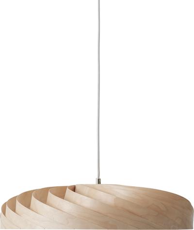 TR40 Pendel Ø51 – Tom Rossau i Naturlig Birk • Skulpturel Nordisk Elegance