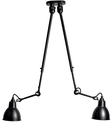 302 DOBBELT LOFTLAMPE SORT/SORT
